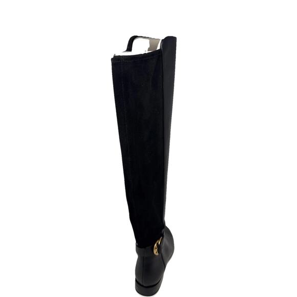 Tory Burch over the knee boots Marsen black leather suede 8 - Picture 7 of 16